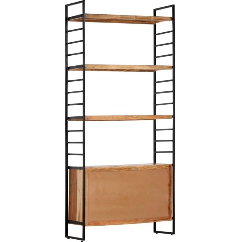 Vidaxl - Bibliothèque à 4 niveaux 80x30x180 cm Bois d'acacia massif