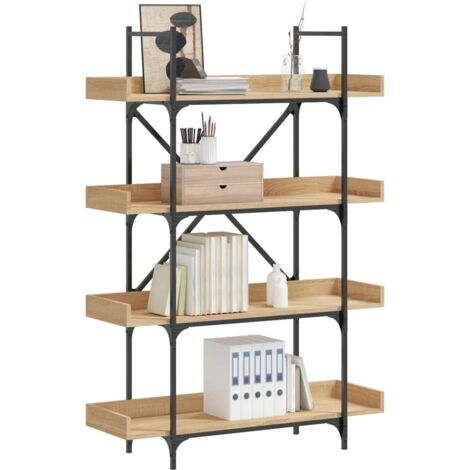 Bibliothèque à 4 niveaux chêne sonoma 100x33x145,5 cm vidaXL