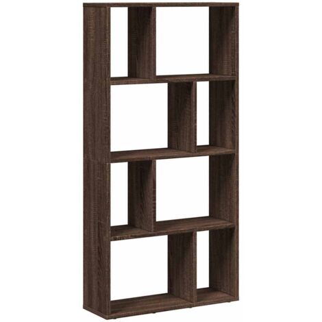 Bibliothèque Armoire à livres chêne marron 60x20x120,5 cm bois d'ingénierie