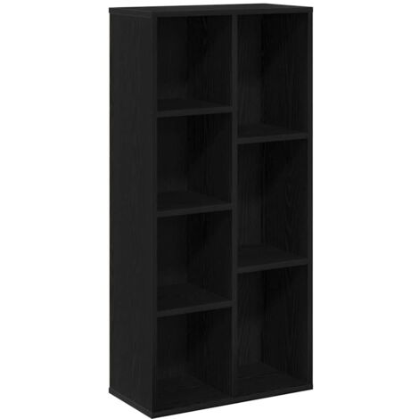 Bibliothèque Armoire à livres Chêne noir 50 x 25 x 102 cm