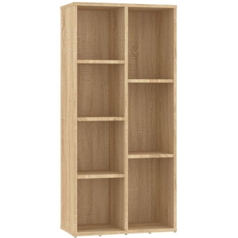 Bibliothèque Armoire à livres Chêne Sonoma 50x25x106 cm Bois d’ingénierie