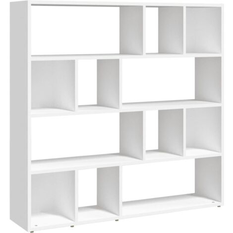 Bibliothèque Armoire à livres/Cloison de séparation Blanc 105x24x102 cm