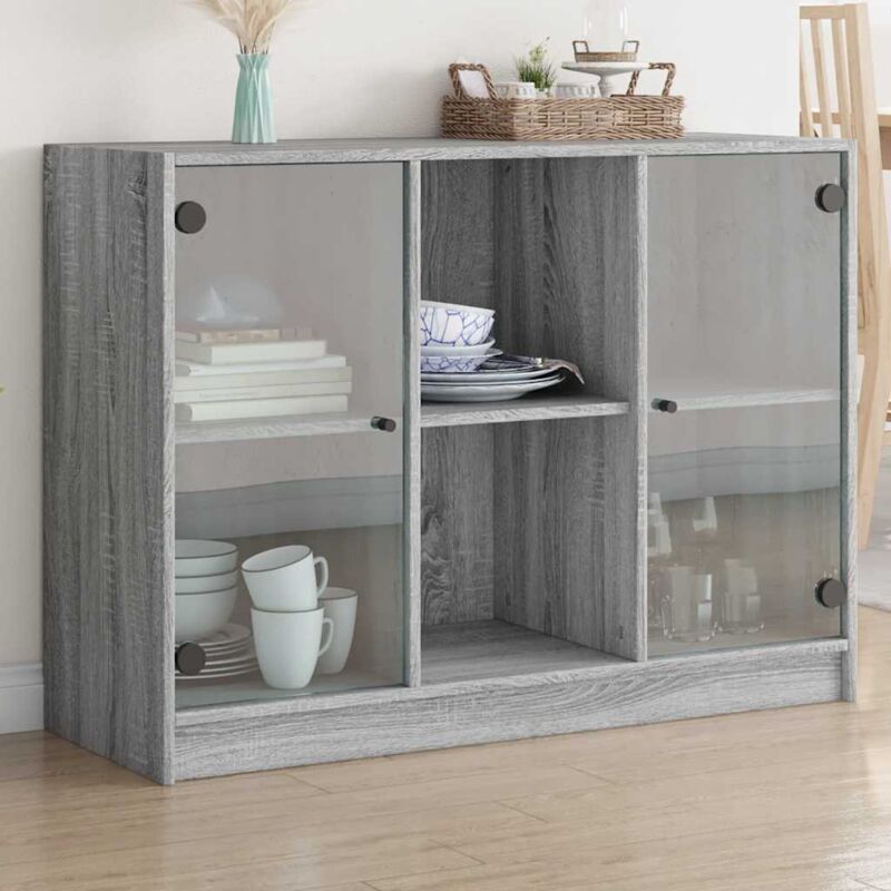 Vidaxl - Buffet sonoma gris 102x37x75,5 cm bois d'ingénierie