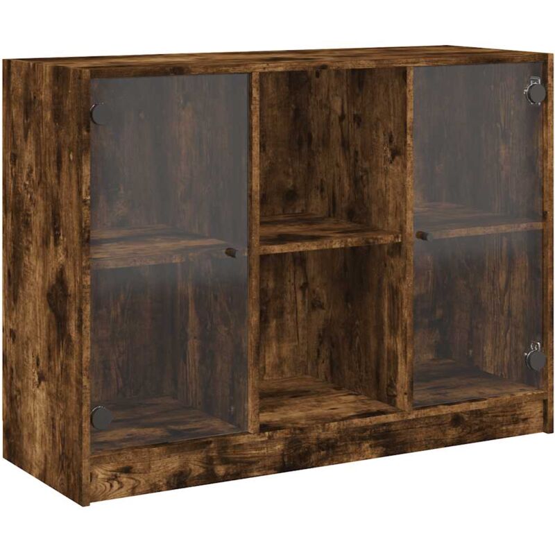 Vidaxl - Buffet chêne fumé 102x37x75,5 cm bois d'ingénierie