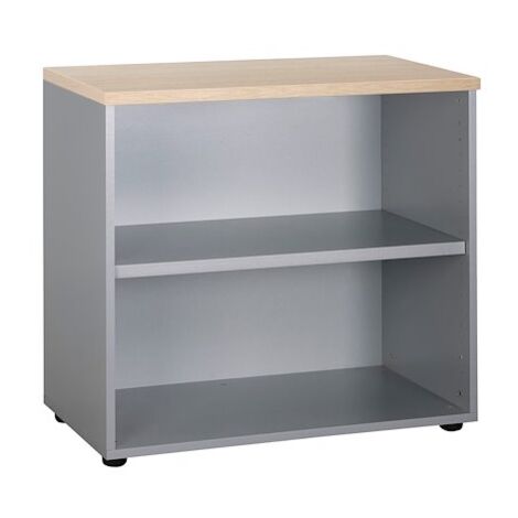 Bibliothèque basse chêne clair Practica H 74 cm - Maxiburo