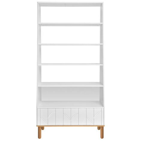 Bibliothèque Bellamy Toteme Botanic Blanc et bois