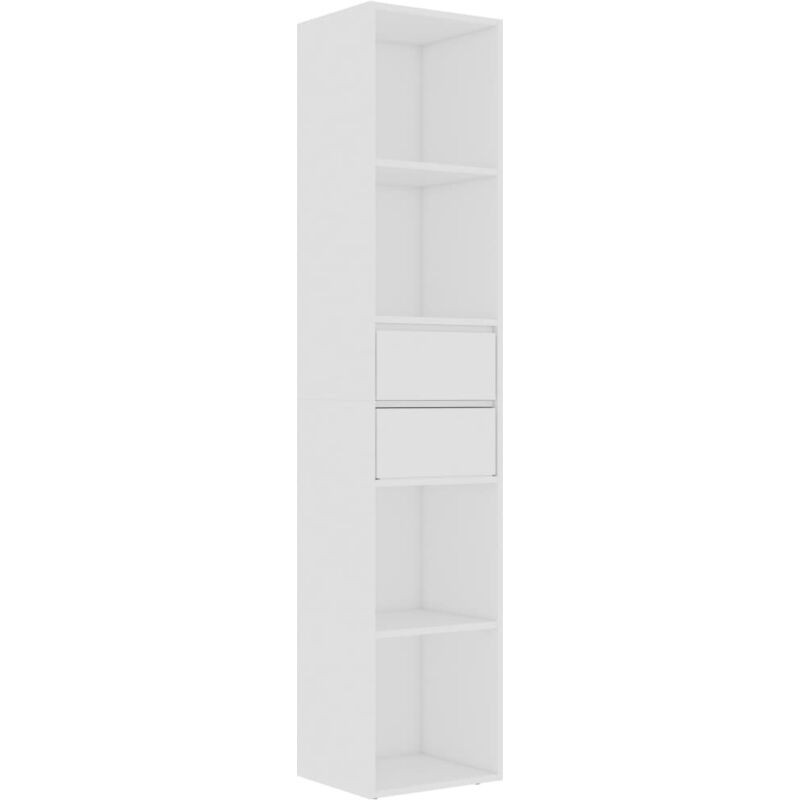 Vidaxl - Bibliothèque Aggloméré 36x30x171 cm Blanc