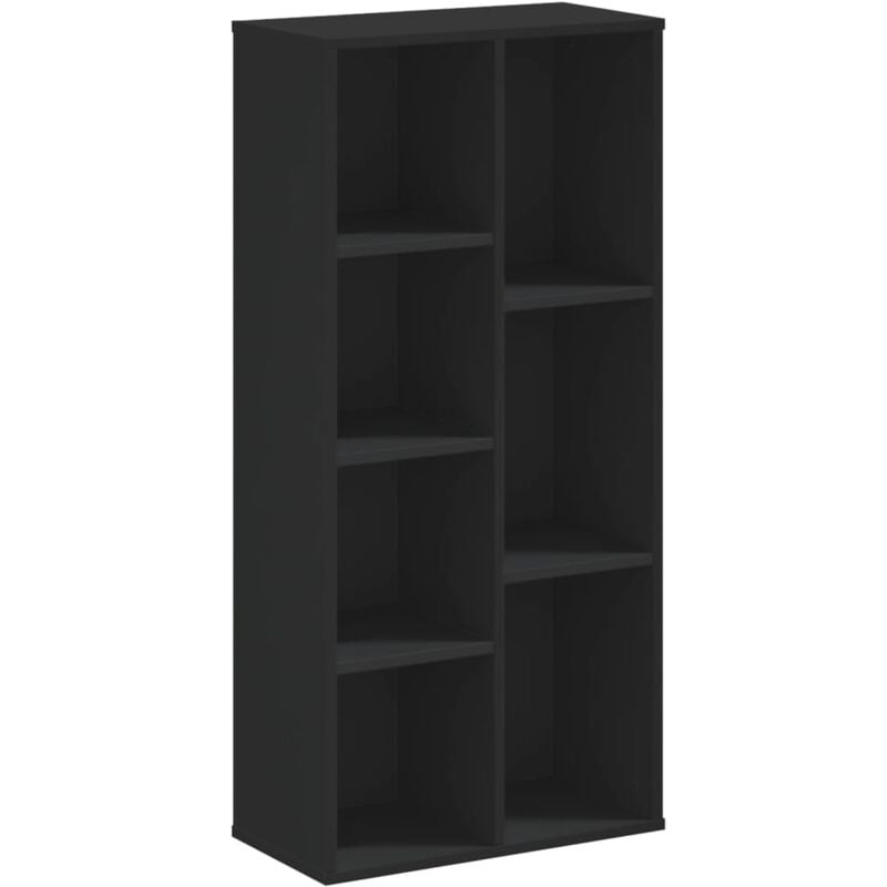 Vidaxl - Bibliothèque noir 50x25x105 cm bois d'ingénierie
