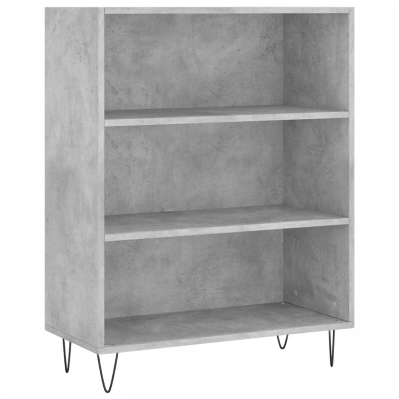 Vidaxl - Bibliothèque gris béton 69,5x32,5x90 cm bois d'ingénierie