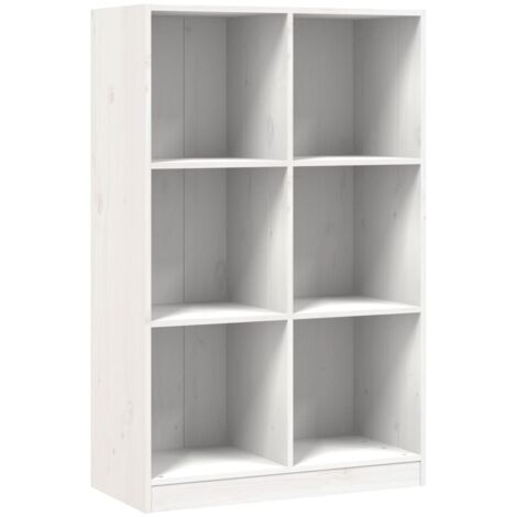Bibliothèque blanc 70x33x110 cm bois massif de pin vidaXL