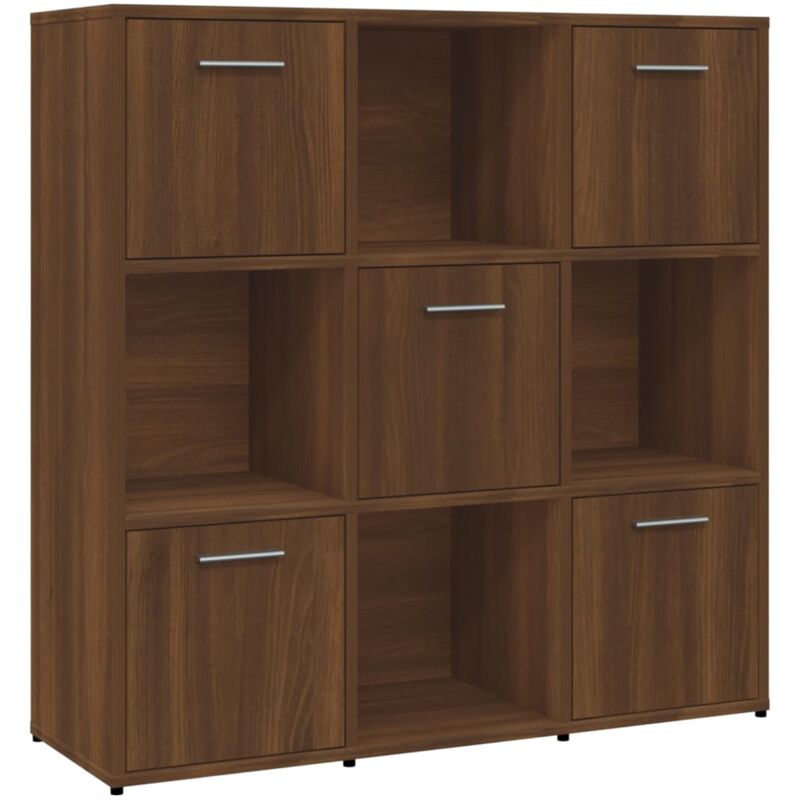 Vidaxl - Bibliothèque Chêne marron 90x30x90 cm Bois d'ingénierie