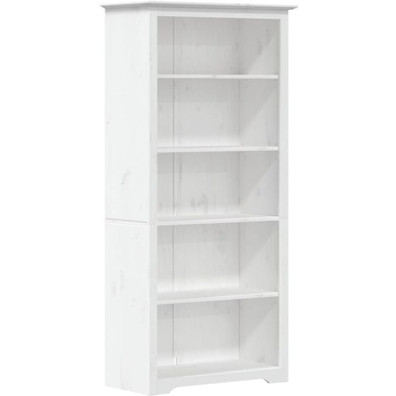 Vidaxl - Bibliothèque bodo blanc 82x40x173 cm bois pin massif 5 niveaux