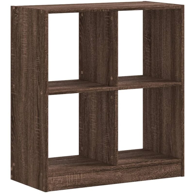 Bibliothèque chêne marron 68,5x32x75 cm bois d'ingénierie vidaXL