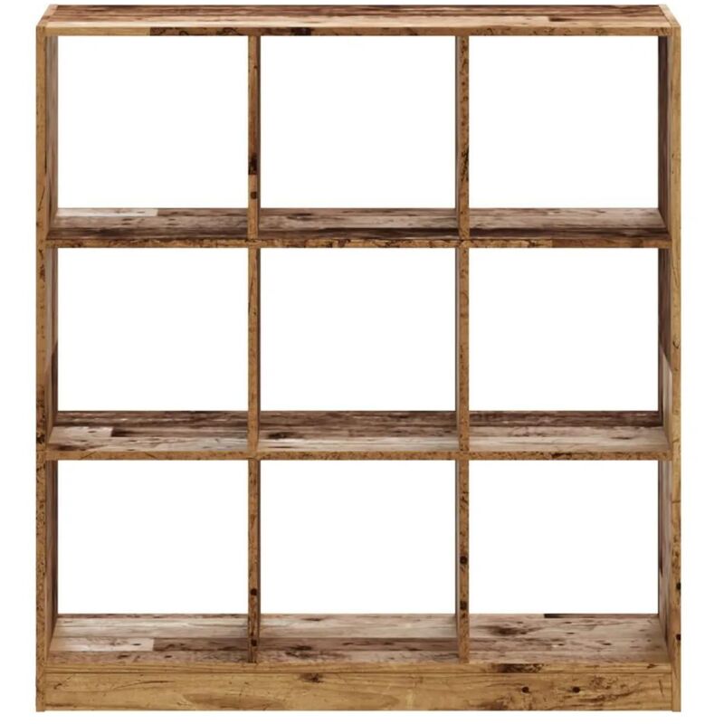 Bibliothèque vieux bois 102x32x108 cm bois d'ingénierie