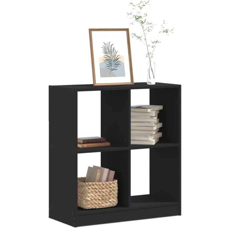 Vidaxl - Bibliothèque noir 68,5x32x75 cm bois d'ingénierie