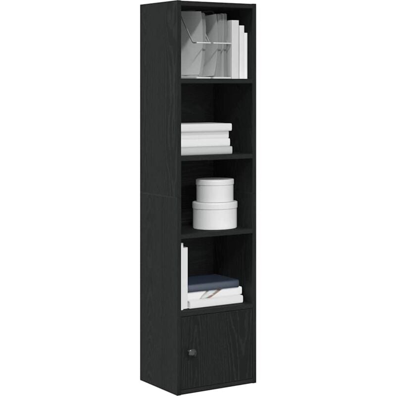 Vidaxl - Bibliothèque chêne noir 31x24x127 cm bois d'ingénierie