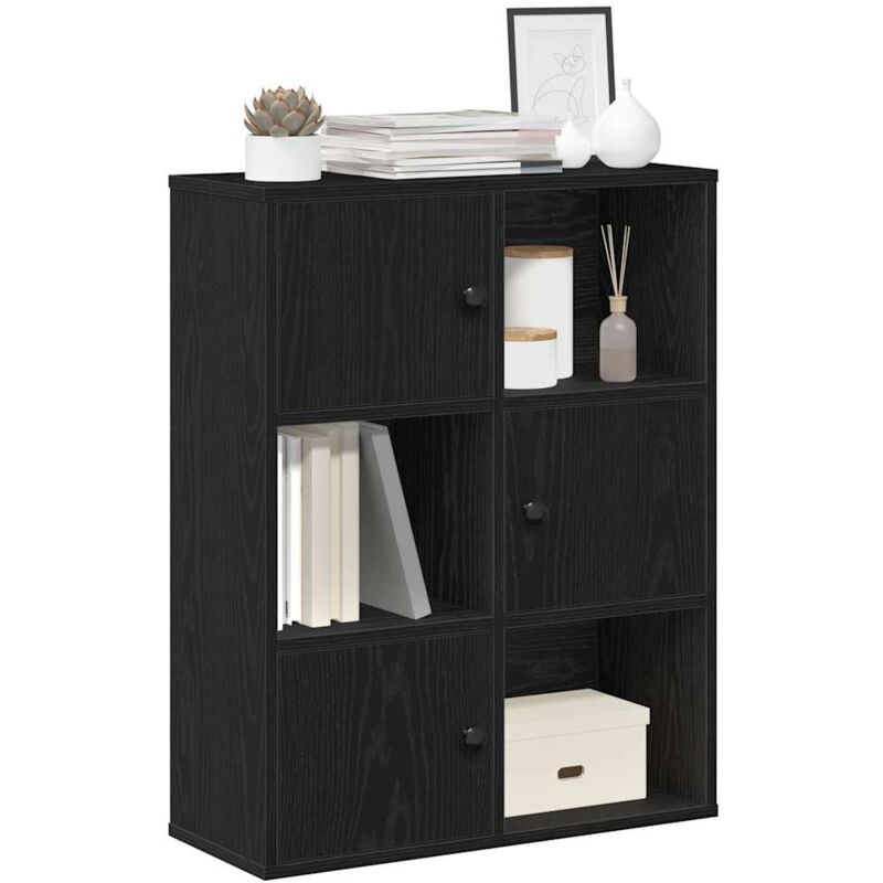 Vidaxl - Bibliothèque chêne noir 60x24x76,5 cm bois d'ingénierie