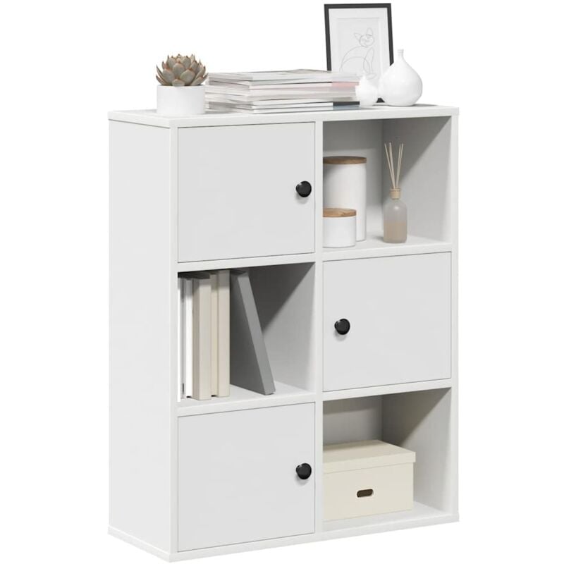 Vidaxl - Bibliothèque blanc 60x24x76,5 cm bois d'ingénierie