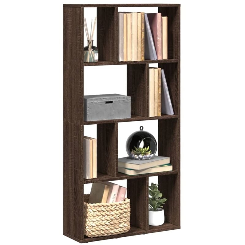 Bibliothèque chêne marron 60x20x120 cm bois d'ingénierie - Vidaxl