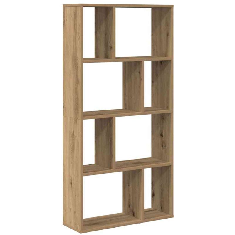 Bibliothèque chêne artisanal 60x20x120 cm bois d'ingénierie Vidaxl