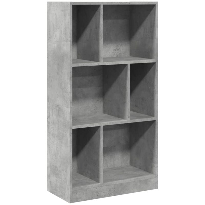 Vidaxl - Bibliothèque gris béton 57x28,5x107,5 cm bois d'ingénierie