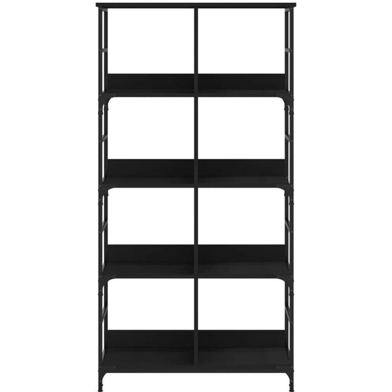 Vidaxl - Bibliothèque noir 78,5x33x153 cm bois d'ingénierie