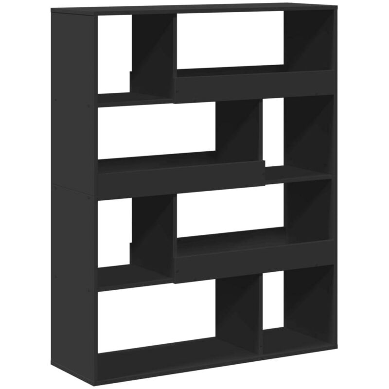 Vidaxl - Bibliothèque noir 100x33x125,5 cm bois d'ingénierie