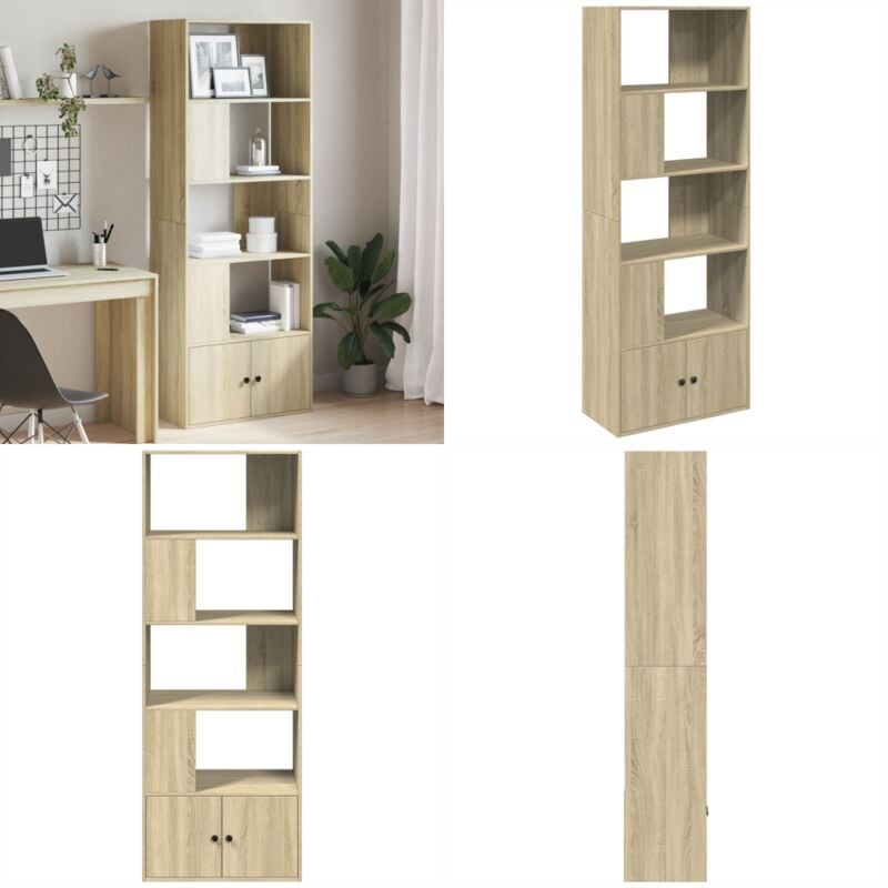 Vidaxl - Bibliothèque chêne sonoma 70x36x189 cm bois d'ingénierie - Bibliothèque - Meuble Rangement - Étagère - Bibliothéque Design - Bibliothèque