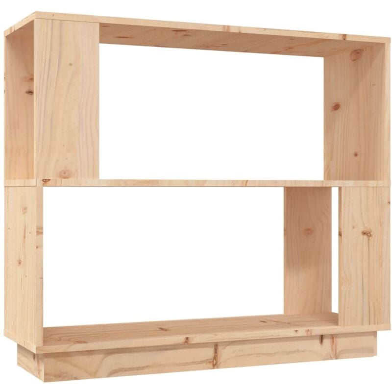 Bibliothèque/Séparateur de pièce 80x25x70 cm Bois de pin solide Vidaxl