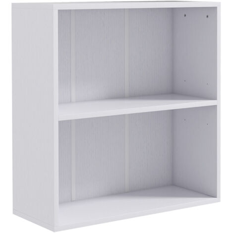 Bibliothèque cube 2 rangements BALOU blanche