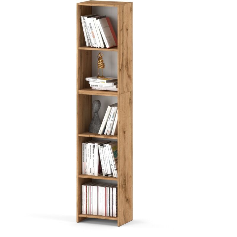 Bibliothèque de bureau chêne Wotan 40 CM jouets classeurs loft en bois