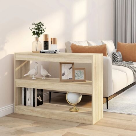 Bibliothèque de pièce-Étagère de Rangement chêne sonoma 100x30x72 cm 713624