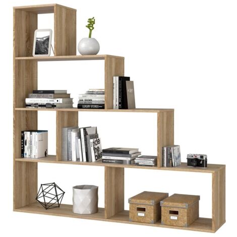 Bibliothèque de séparation cube en chêne cm 145 x 29 x 145 h