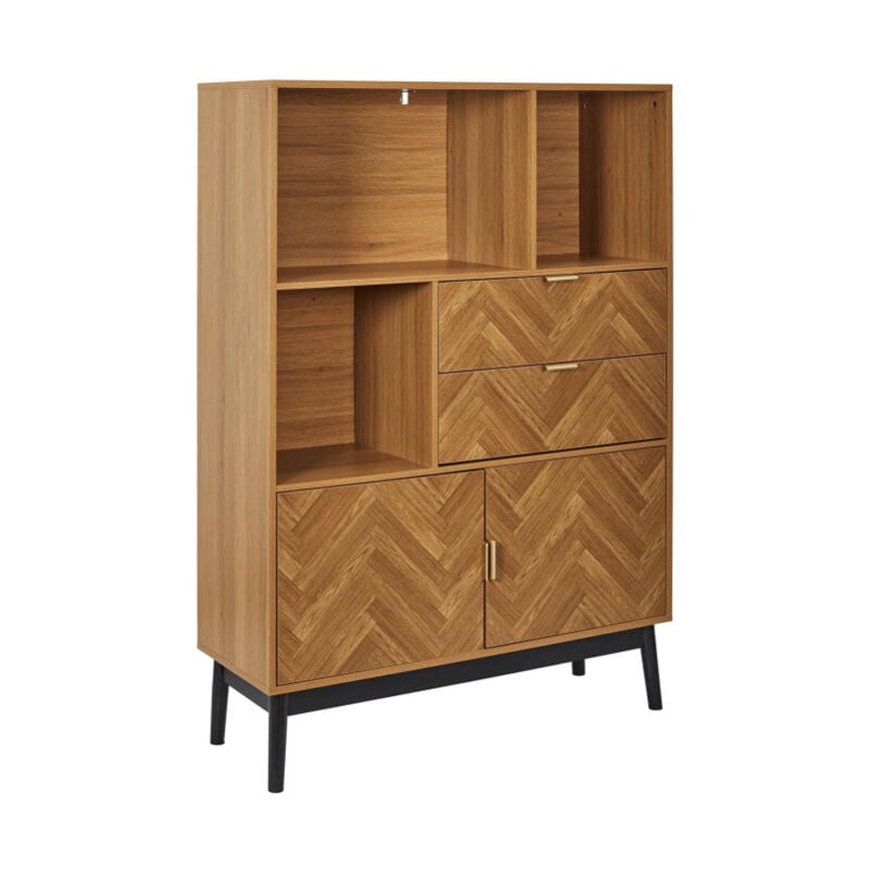 Paris Prix - Bibliothèque Design 'Felix' 140cm Marron