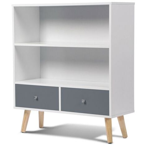 Etagère murale bois blanc L80 x P 20 x H2.8 cm - RETIF