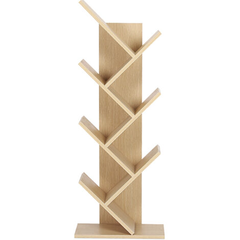 Bibliothèque en Bois - Design Moderne - Bluey Bois naturel
