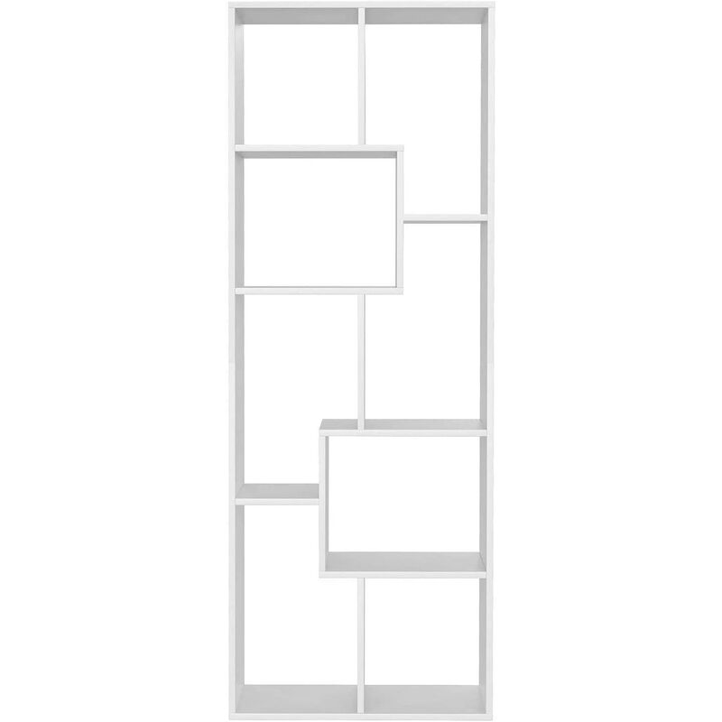 Bibliothèque en Bois Étagère de Rangement Design Salon Bureau 160cm