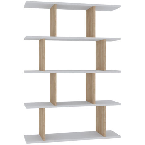Bibliothèque en bois "Harmon" - 90 x 25 x 127 cm - Blanc