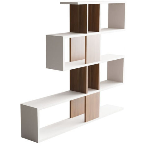 Bibliothèque en bois "Karlin" - 120 x 20 x 109 cm - Blanc