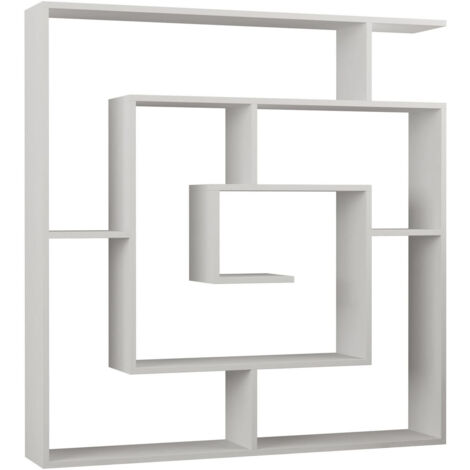 Bibliothèque en bois "Labirent" - 125 x 22 x 129 cm - Blanc