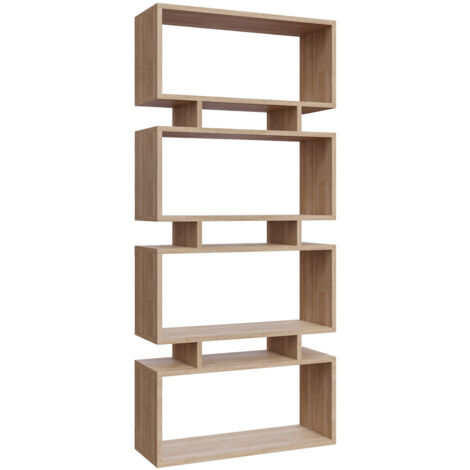 Bibliothèque en bois "Langdon" - 72 x 25 x 161 cm - Beige