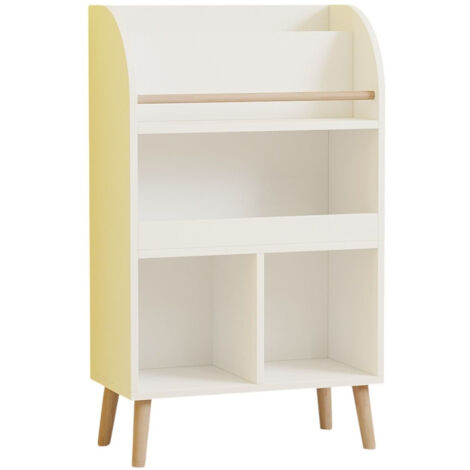 Bibliothèque en bois "Minola" - 60 x 30 x 102 cm - Blanc
