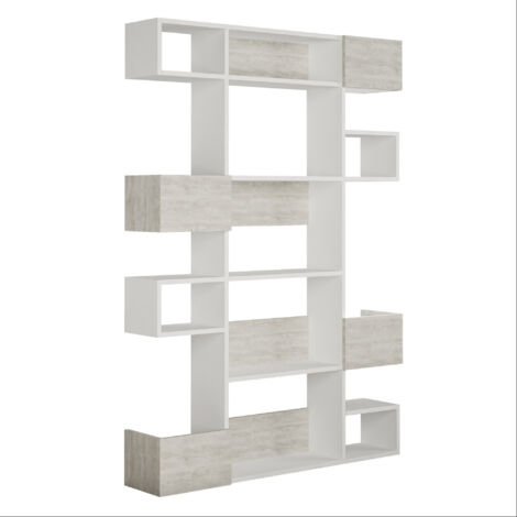 Bibliothèque en bois "Niho" 120 x 27 x 171 cm - Blanc