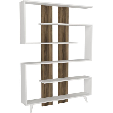 Bibliothèque en bois "Rain" - 120 x 20 x 162 cm - Marron