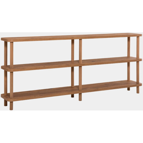 Bibliothèque en bois "Zen" - 180 x 35 x 75 cm - Marron