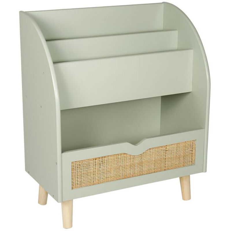 Tagère Bois Range Livre Cannage César Ostaria