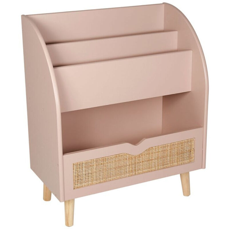 Étagère Bois Range Livre Cannage César - Ostaria