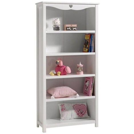 Bibliothèque Enfant "Amori" 190cm Blanc