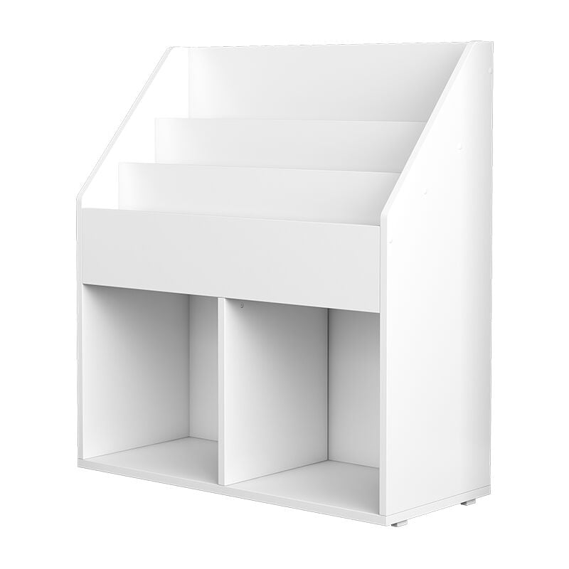 Bibliothèque enfant Conny, Blanc, 72 x 79 cm avec de grandes étagères Vicco