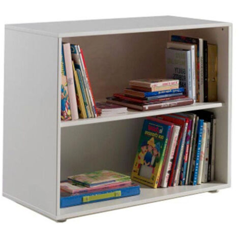 Bibliothèque Enfant en Pin "Pino" 85cm Blanc
